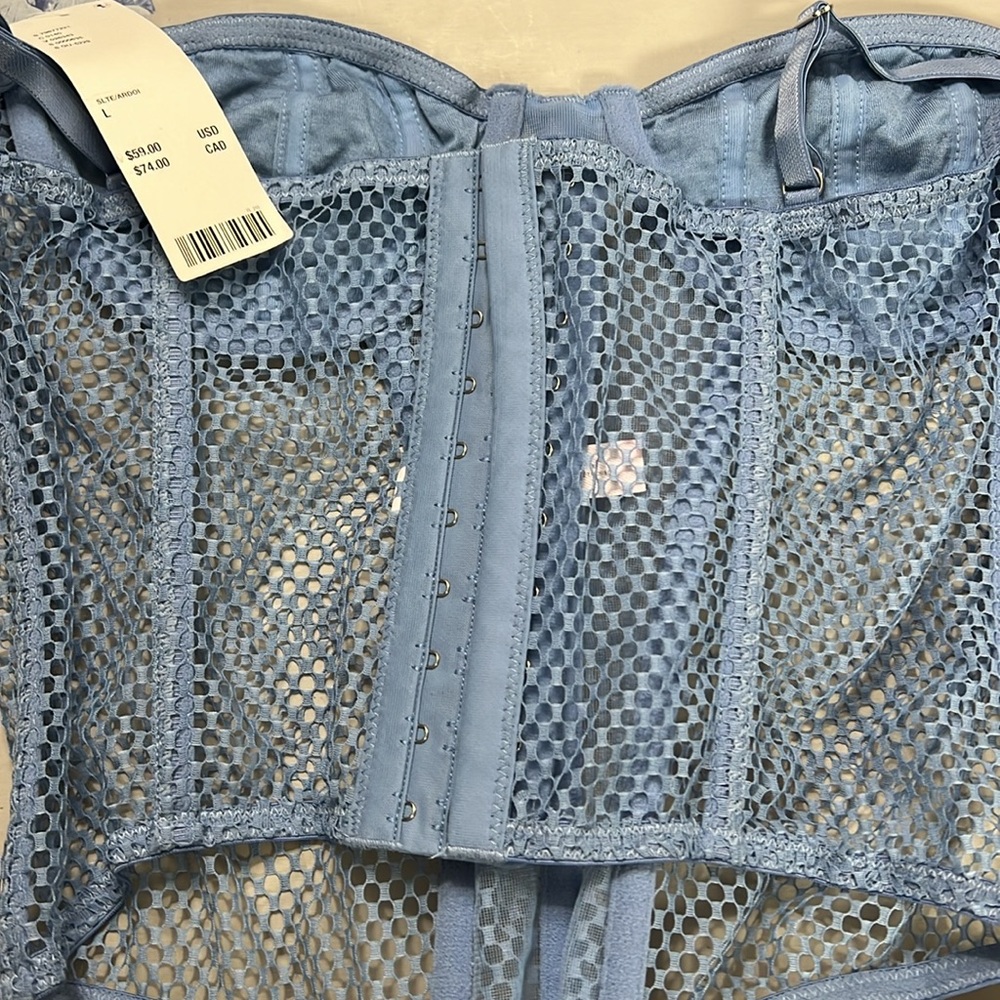 Out From Under Modern Love Overdrive Fishnet Corset - Picture 6 of 7